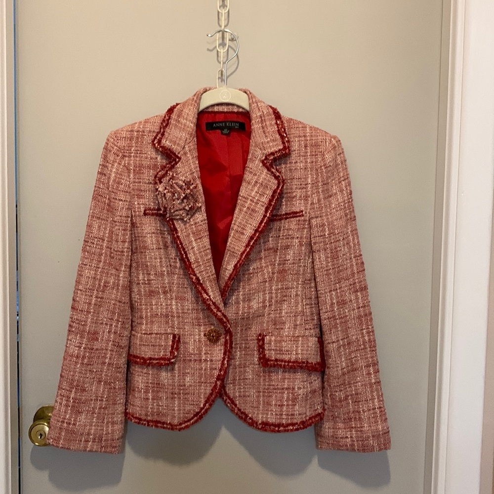 Vintage Anne Klein tweed blazer